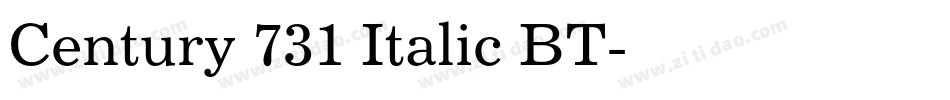 Century 731 Italic BT字体转换